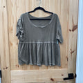 WOMENS WE THE FREE OLIVE GREEN TOP XS