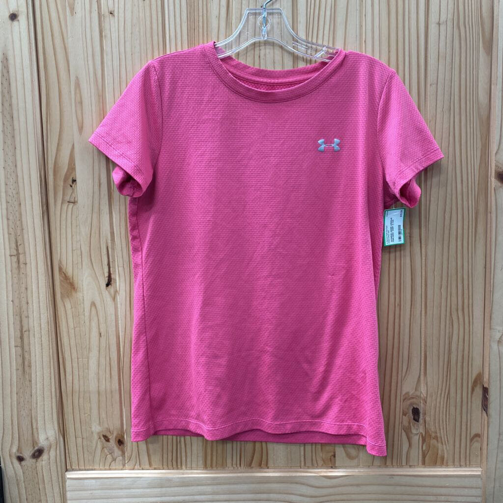 WOMENS UNDER ARMOUR PINK/GREY SHIRT S