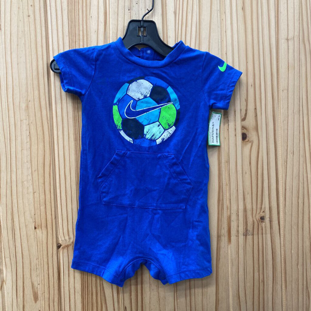 BOYS NIKE ROYAL BLUE ROMPER 6M