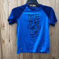 BOYS NIKE THERE IS NO FINISH LINE BLUE SHIRT M 8