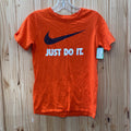 BOYS NIKE JUST DO IT ORANGE/WHITE/BLK M 10