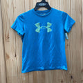 BOYS UNDER ARMOUR SHIRT CYAN/AQUA YLG 12