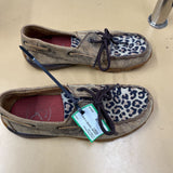GIRLS LEOPARD TWISTED X CASUAL SHOES 3