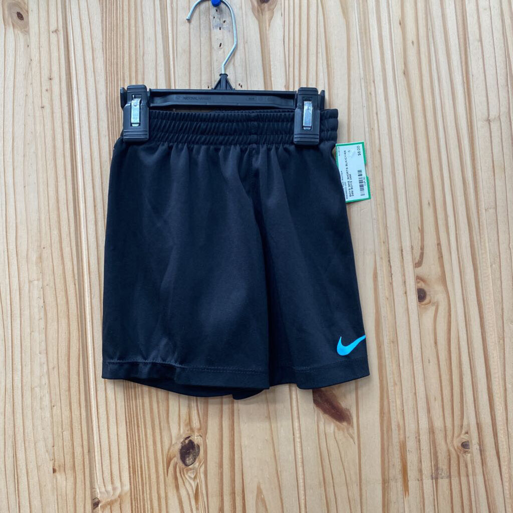 BOYS NIKE SHORTS BLK/CYAN 24M