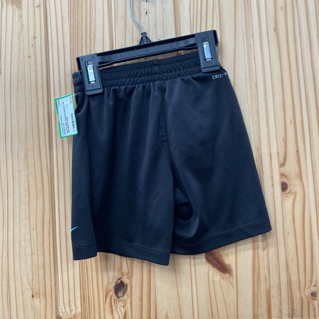 BOYS NIKE SHORTS BLK/CYAN 24M