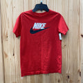 BOYS NIKE SHIRT RED/WHITE/BLK M 10