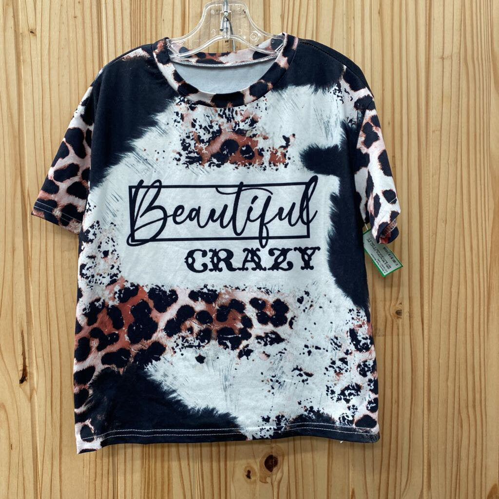 GIRLS BEAUTIFUL CRAZY 2PC SET BLK/LEOPARD 7