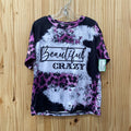 GIRLS BEAUTIFUL CRAZY 2PC SET PURPLE/BLK LEOPARD 7