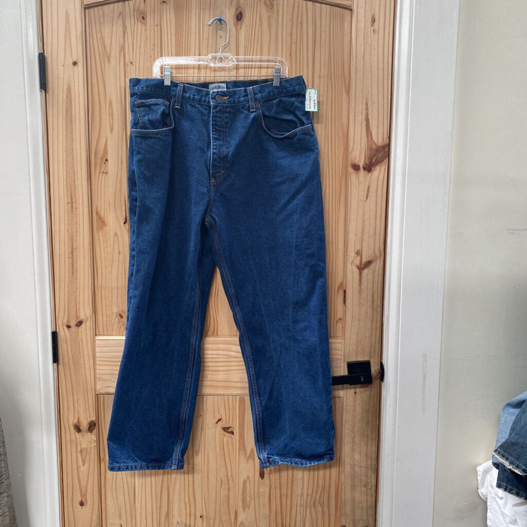 MENS FR TYNDALE DK DENIM JEANS 38X29