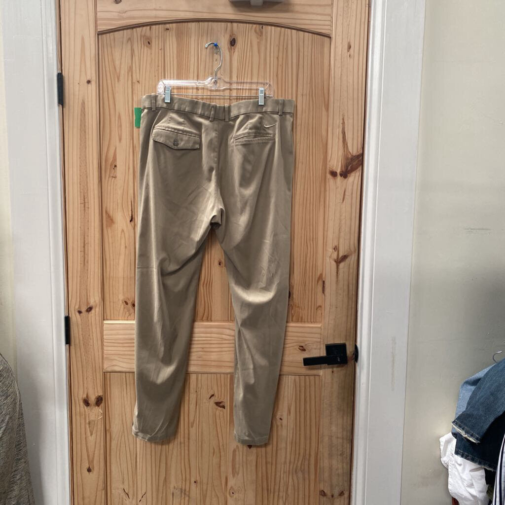 MENS NIKE DRI-FIT TAN PANTS 38X32