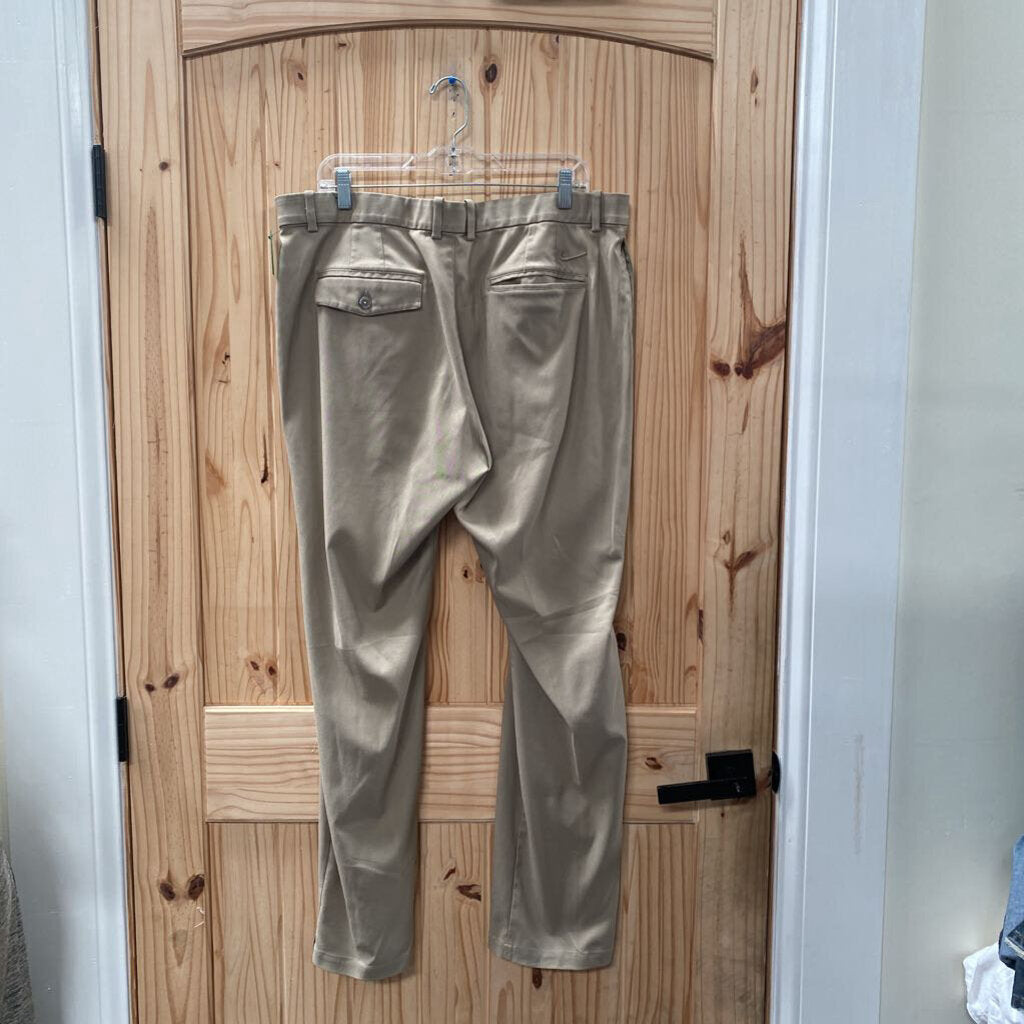 MENS NIKE DRI-FIT TAN PANTS 38X32