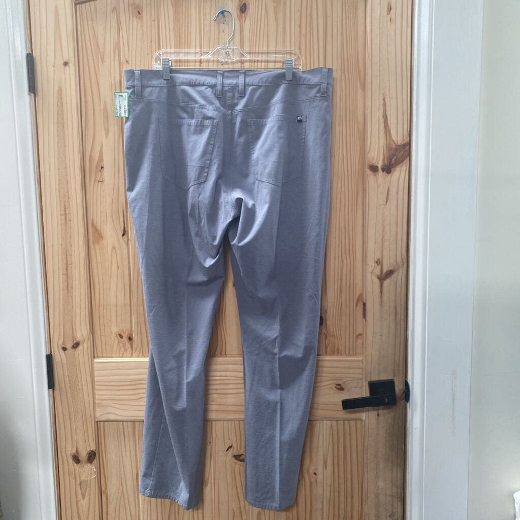 MENS TRAVIS MATHEW LT GREY PANTS 40