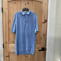 MENS VINEYARD VINES LT BLUE/WHITE STRIPE POLO SHIRT XXL