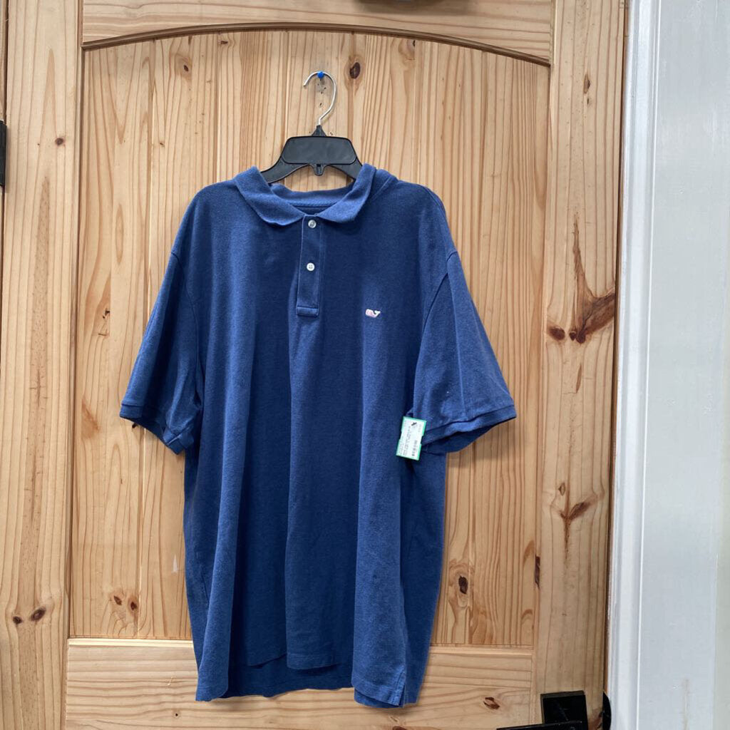MENS VINEYARD VINES BLUE POLO SHIRT XL