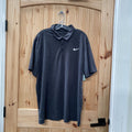 MEN NIKE DRI-FIT CHARCOAL POLO SHIRT XXL