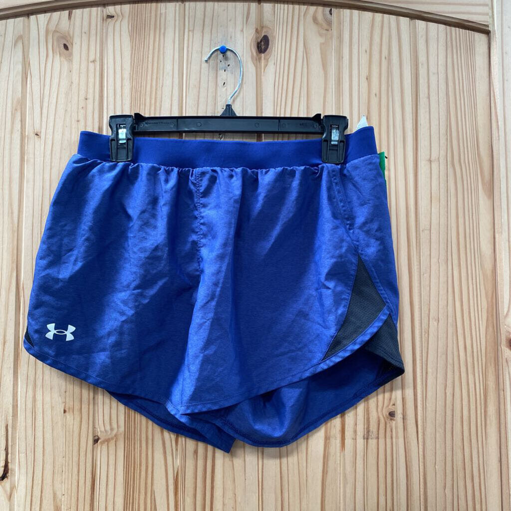 WOMENS UNDER ARMOUR SHORTS BLUE M