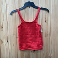 GIRLS ABERCROMBIE KIDS RED CROCHET TOP 7/8