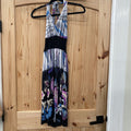 WOMENS ACE FASHION DRESS BLK/WHITE/PURPLE L