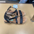 WOMENS ADRIENNE VITTADINI BLK SANDALS 6 1/2