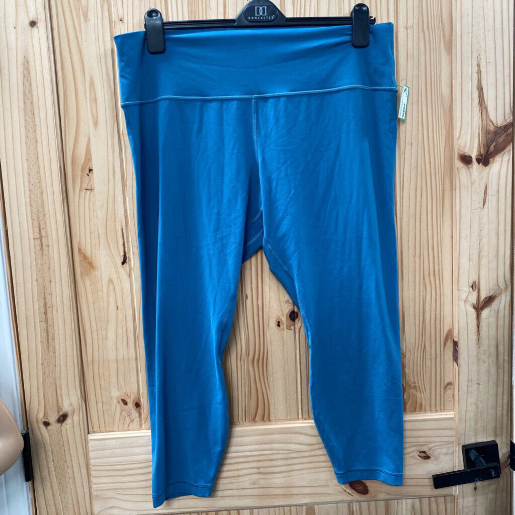 WOMENS LULULEMON TEAL LEGGINGS 20