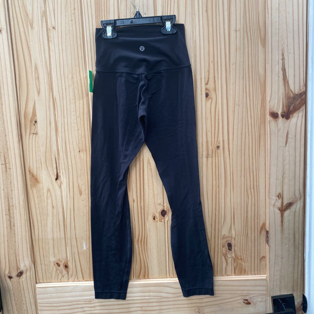 WOMENS LULULEMON LEGGINGS BLK 0