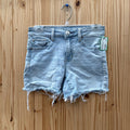 WOMENS AMERICAN EAGLE LT DENIM SHORTS 0