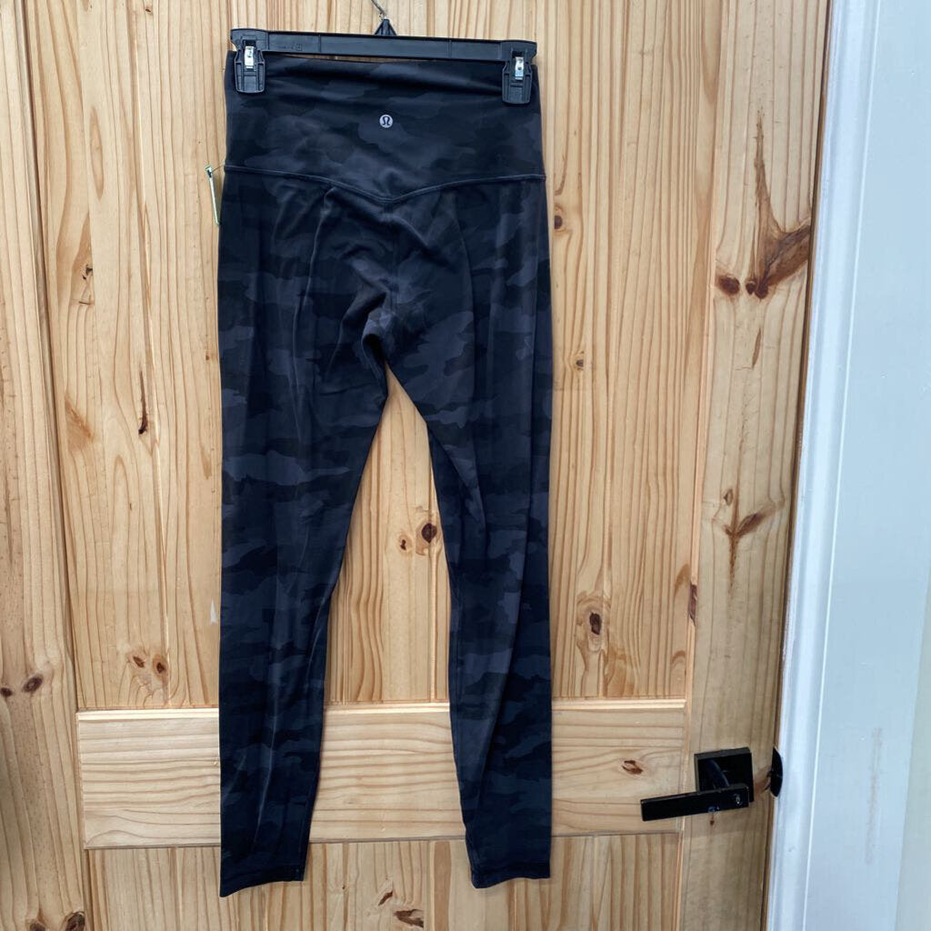 WOMENS LULULEMON LEGGINGS BLK/CHARCOAL CAMO 6