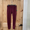 WOMENS LULULEMON WINE LEGGINGS 8
