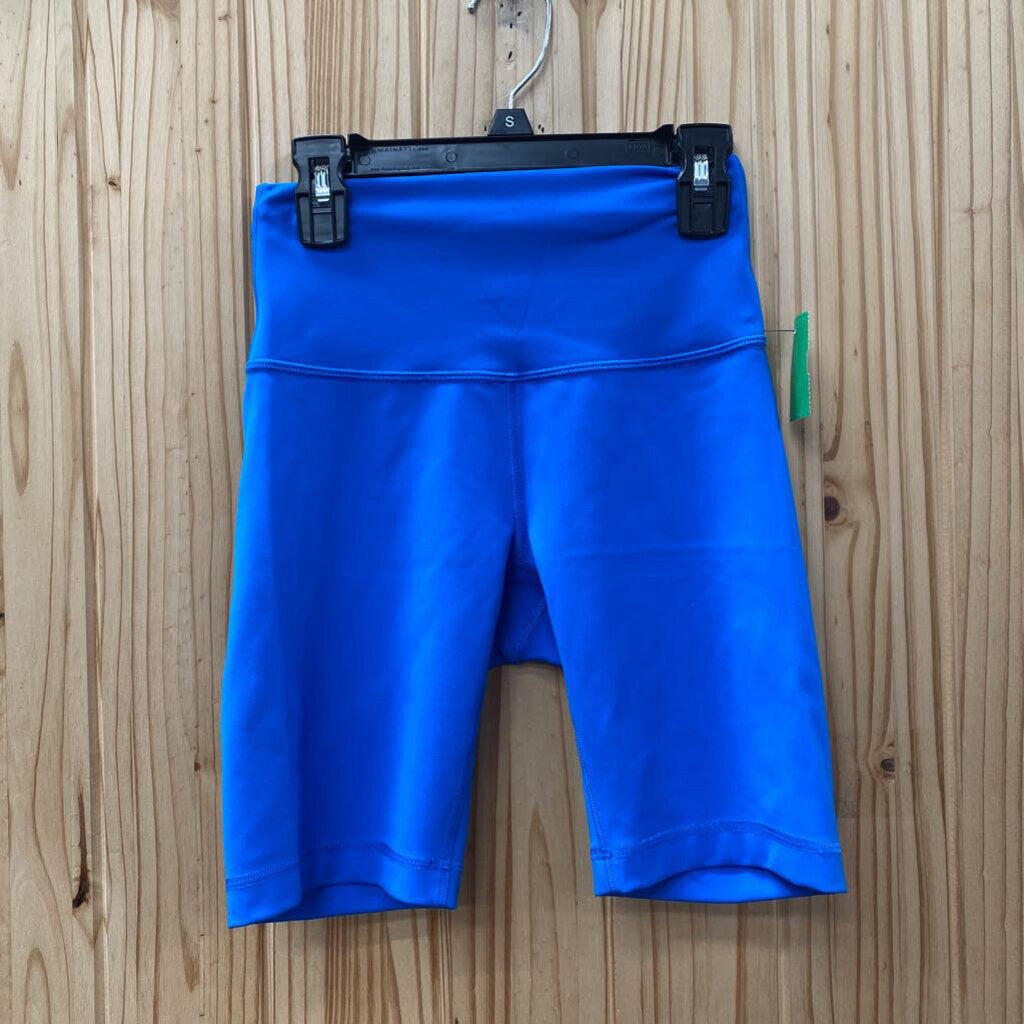 WOMENS LULULEMON POOLSIDE BLUE SHORTS 4
