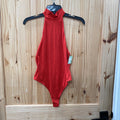 WOMENS LULULEMON RED SL BODYSUIT S