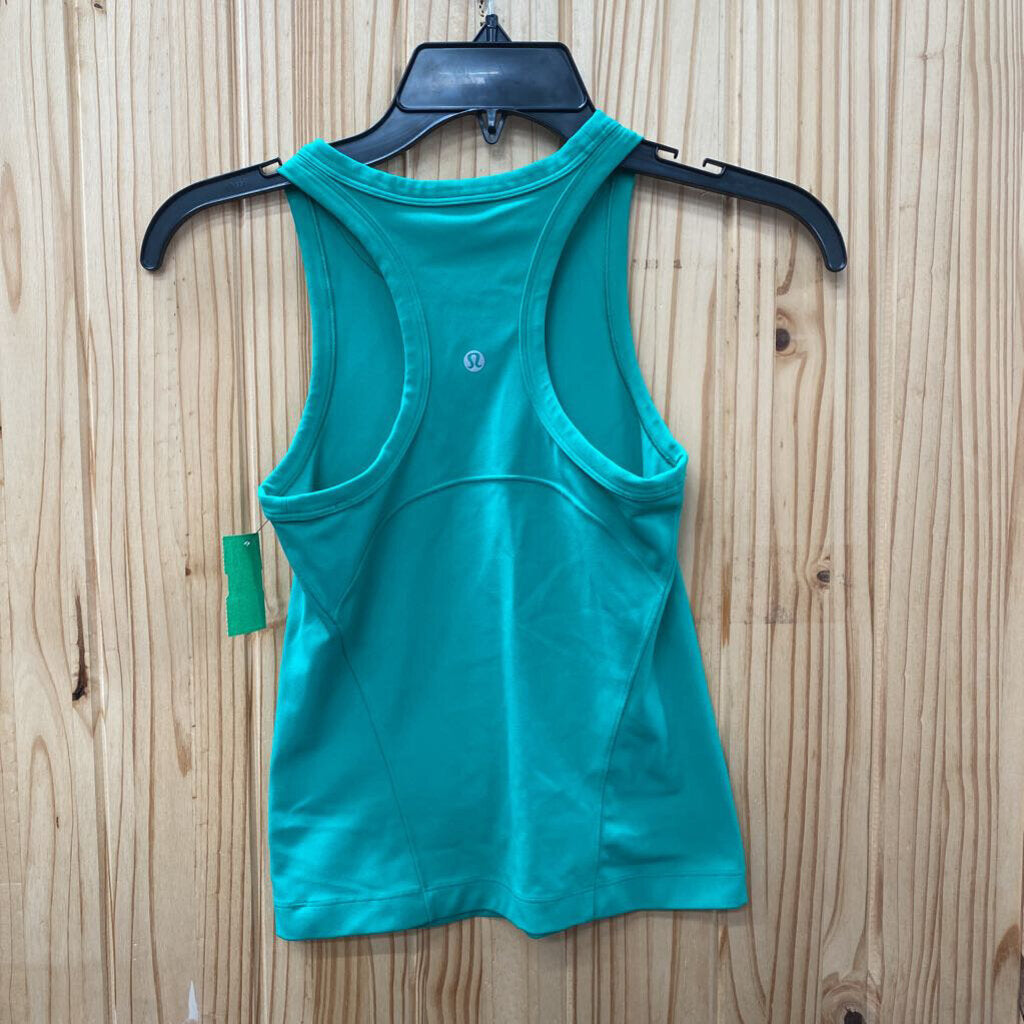 WOMENS LULULEMON LT GREEN TANK XS
