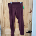 WOMENS LULULEMON BURGUNDY LEGGINGS 12