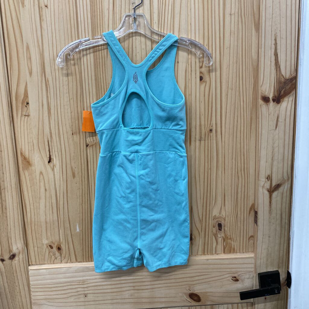 WOMENS FREE PEOPLE TURQUOISE SL ROMPER XS/S