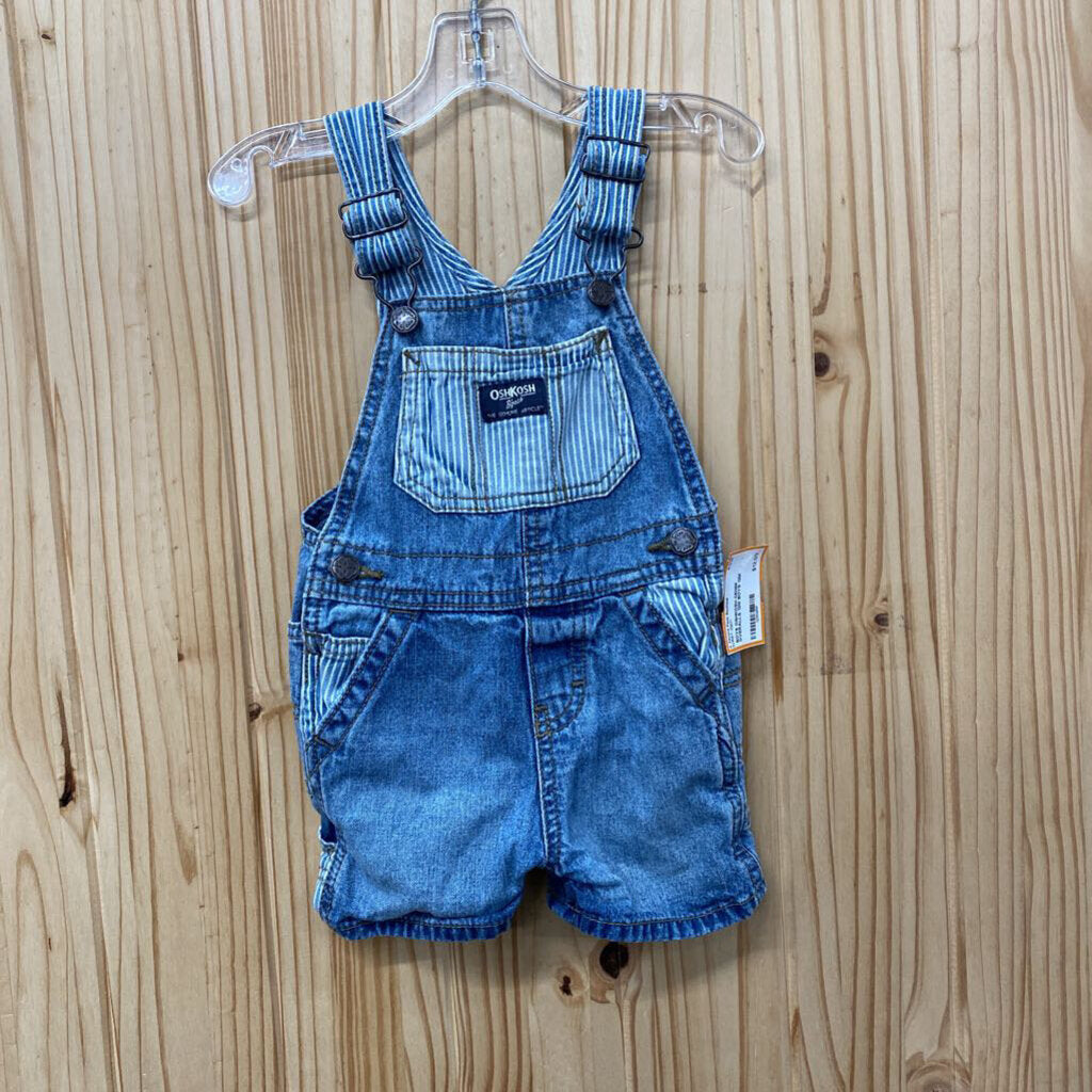 BOYS OSHKOSH DENIM OVERALLS 12M