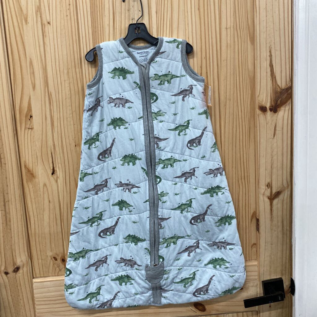 BOYS BURTS BEES SLEEP SAC LT BLUE W/DINOS L 12/18M