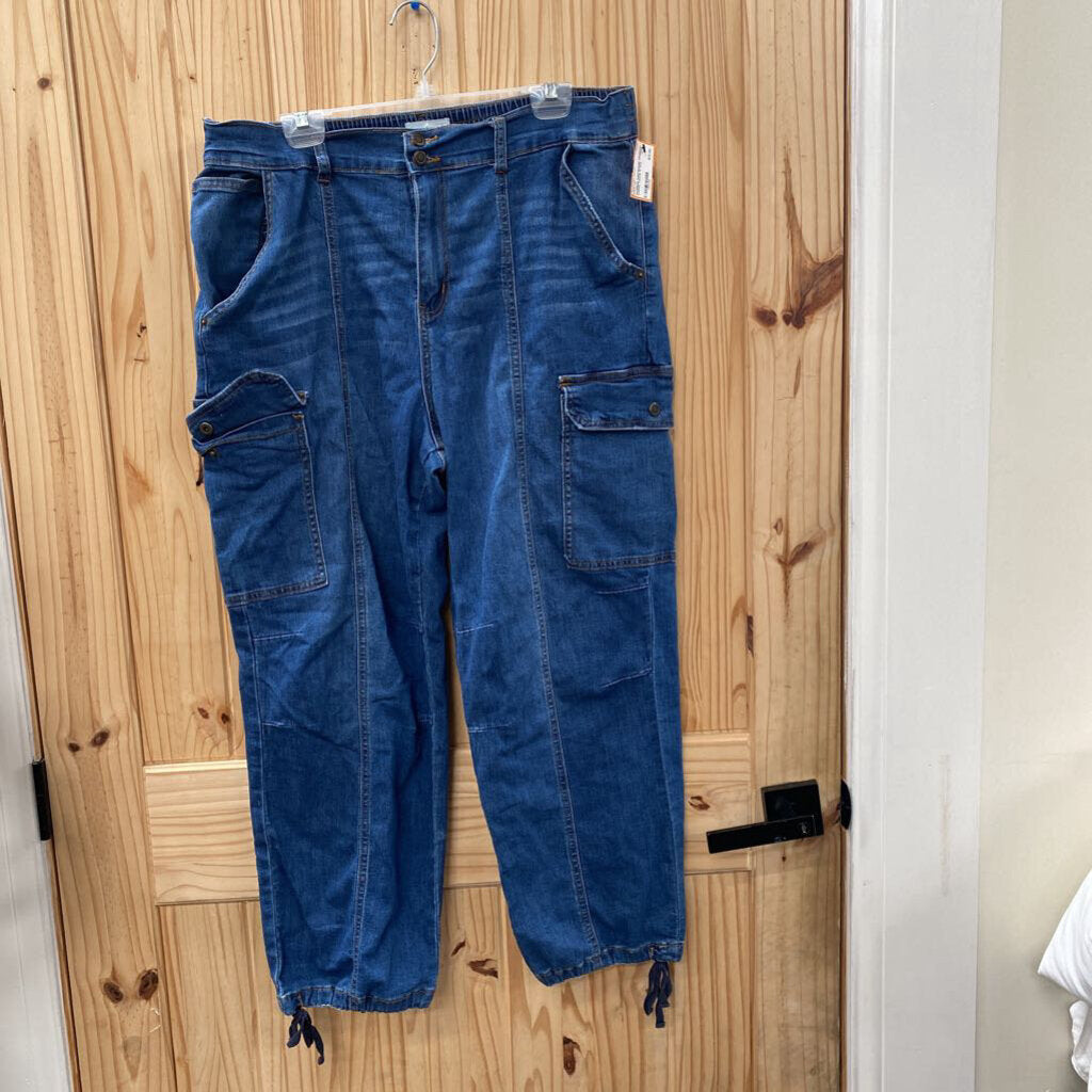 WOMENS WESTBOUND DENIM CARGO PANTS 14