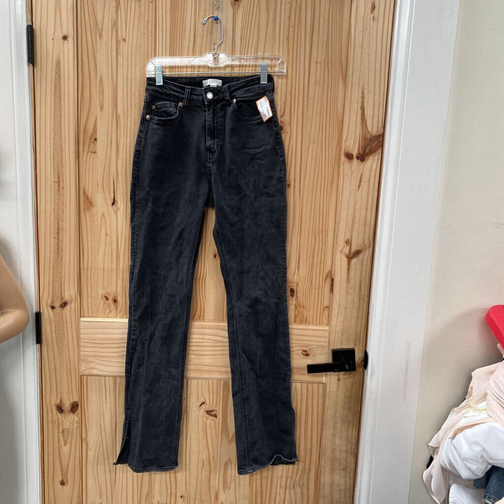 WOMENS H&M BLK DENIM JEANS 6