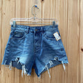 WOMENS GRACIS DENIM JEAN SHORTS S