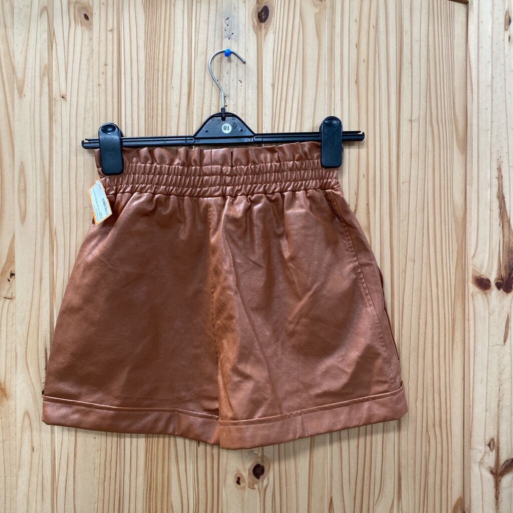 WOMENS GLAM BROWN SHORTS S