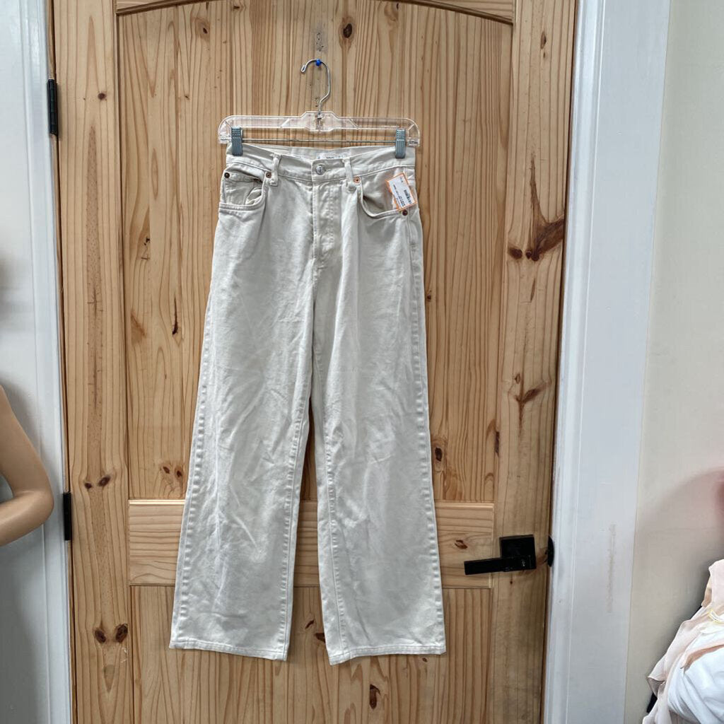 WOMENS MND IVORY DENIM JEANS 4