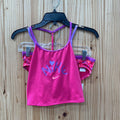 GIRLS NIKE 2PC SWIM SET DK PINK/PURPLE XL 14 NWT