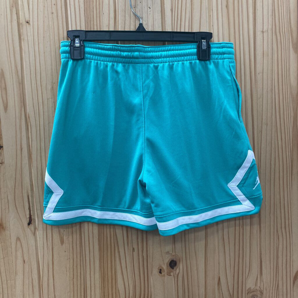 GIRLS JORDAN SHORTS AQUA/WHITE XL 13/15 NWT