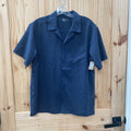 MENS VRST NAVY BLUE CASUAL BUTTON UP SHIRT S NWT