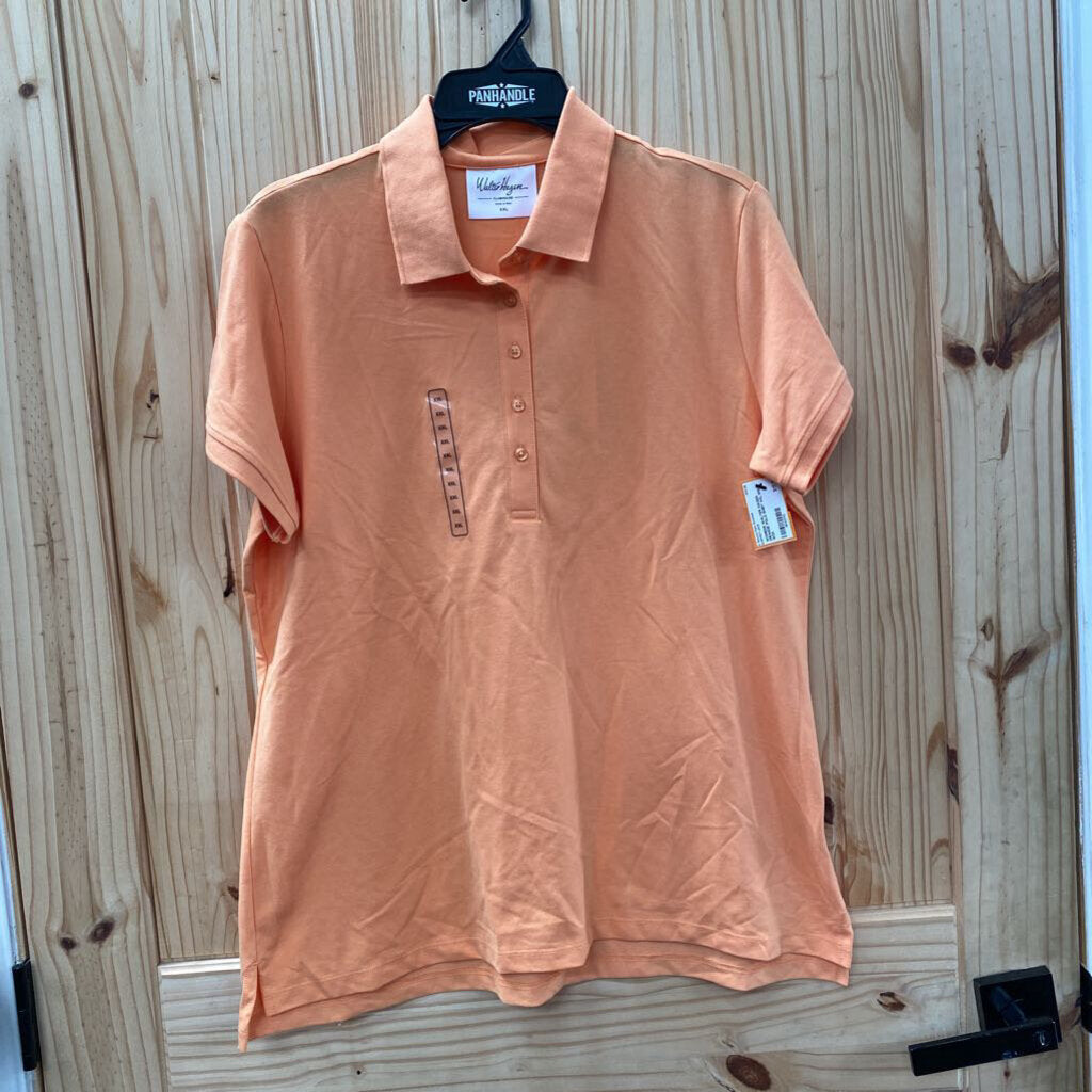 WOMENS WALTER HAGEN ORANGE POLO SHIRT XXL NWT