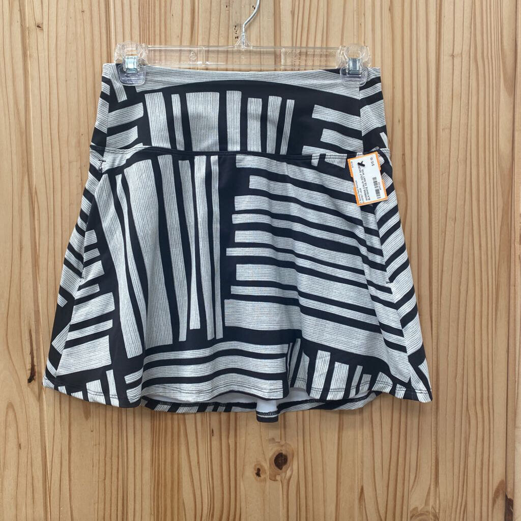 WOMENS CALIA GOLF SKORT BLK/WHITE XS NWT