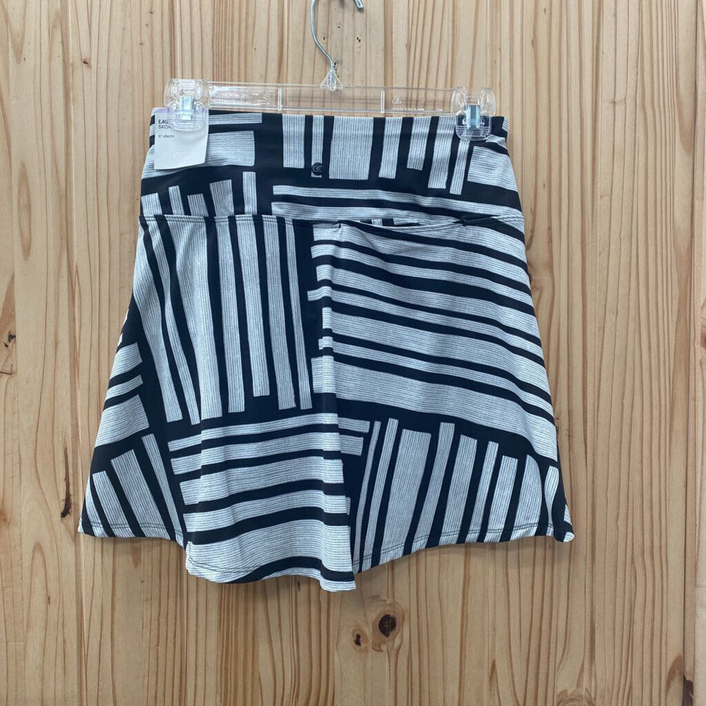 WOMENS CALIA GOLF SKORT BLK/WHITE XS NWT