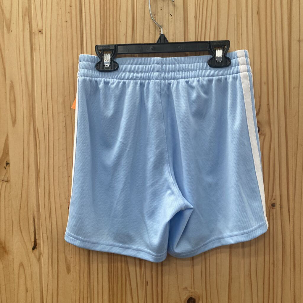 BOYS ADIDAS LT BLUE/WHITE SHORTS M 10/12 NWT