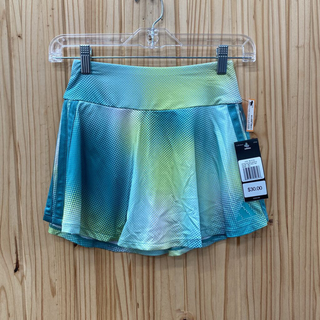 GIRLS NIKE SKORT LIME GREEN/WHITE/TEAL M 10/12 NWT