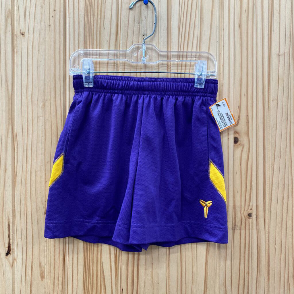 BOYS NIKE BASKETBALL SHORTS PURPLE/GOLDEN YELLOW XS 4/5 NWT