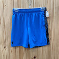 BOYS UNDER ARMOUR SHORTS SKY BLUE/BLK/GREY YM 10 NWT